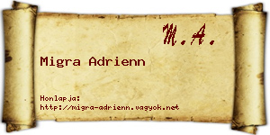 Migra Adrienn névjegykártya